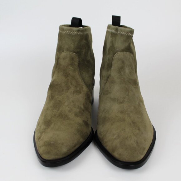 NEW RARE ALEXANDER WANG Kori Suede Bootie – Cutout Heel Ankle Boot - Picture 5 of 10